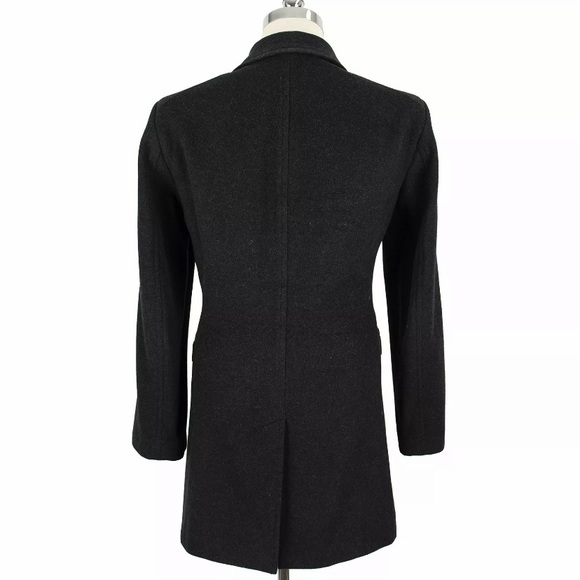 Banana Republic Charcoal Grey Wool Cashmere Lined Vented Overcoat - Picture 3 of 10